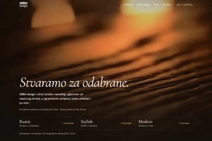 ABBA DESIGN — Nameštaj od masivnog drveta