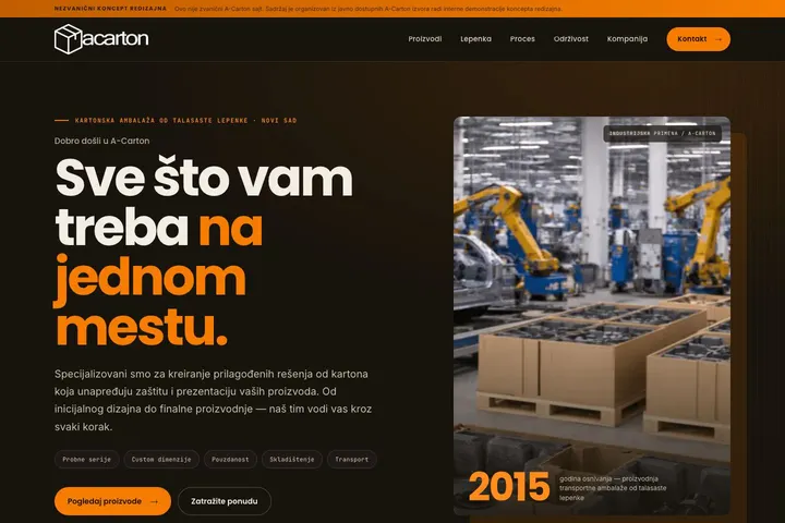 A-Carton — Ambalaža · Karton