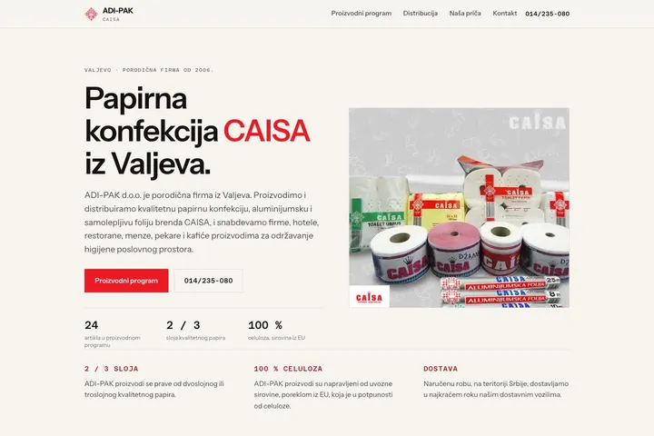 ADI-PAK — Ambalaža i plastika
