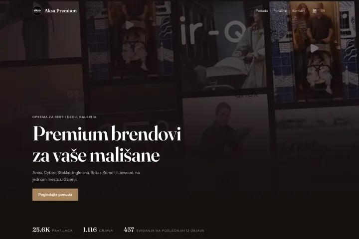 Aksa Premium — Premium oprema za bebe i decu · Galerija