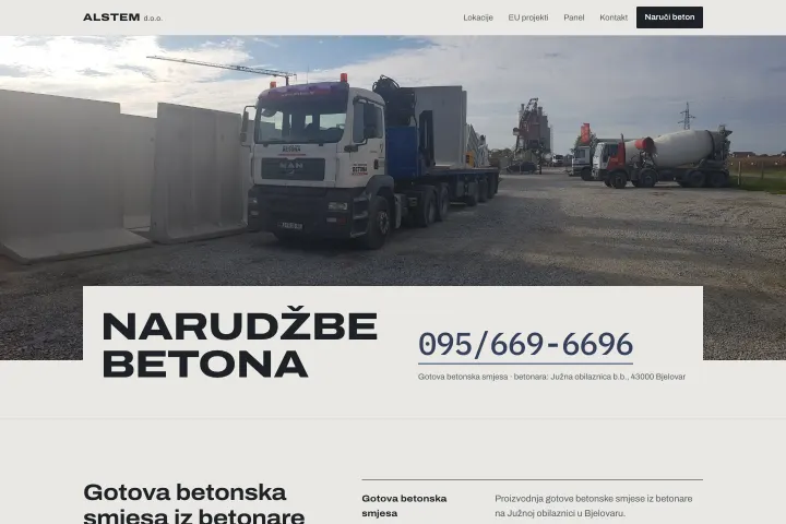 Alstem — Beton i betonare