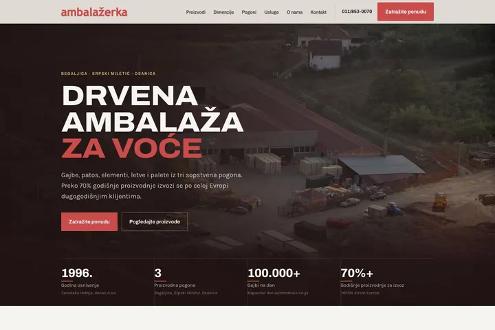 Ambalažerka — Ambalaža · Drvene gajbe