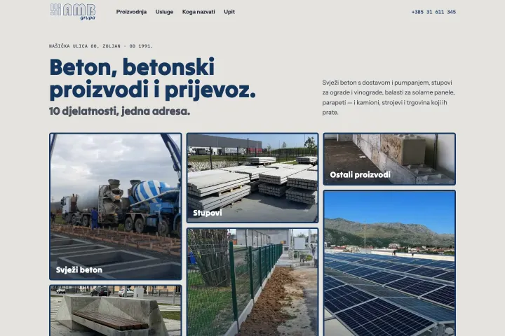 AMB Grupa — Beton i betonski proizvodi