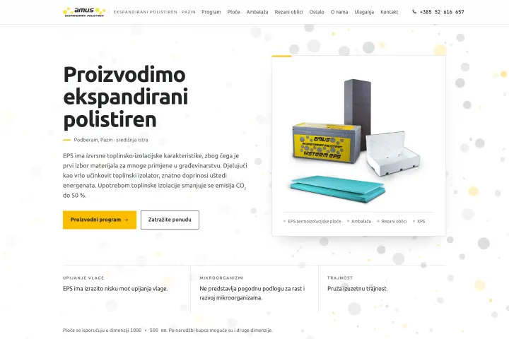 AMUS d.o.o. — EPS izolacija i ambalaža