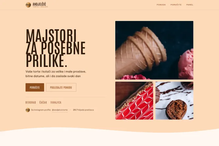 Anđelčić torte — Torte i kolači za proslave