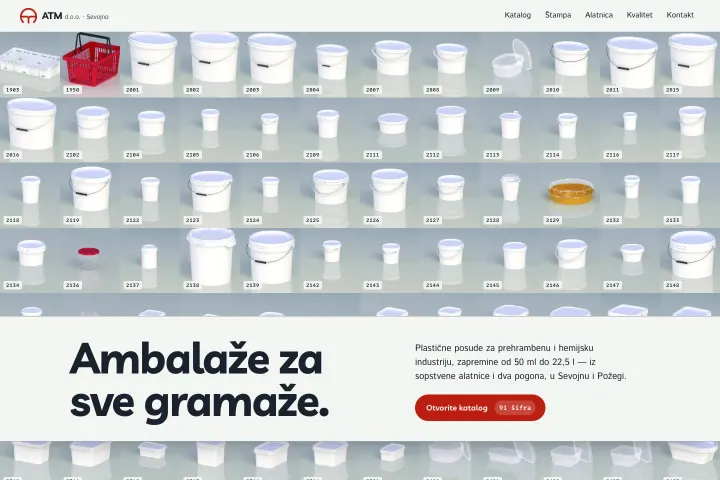 ATM d.o.o. Sevojno — Plastična ambalaža i IML