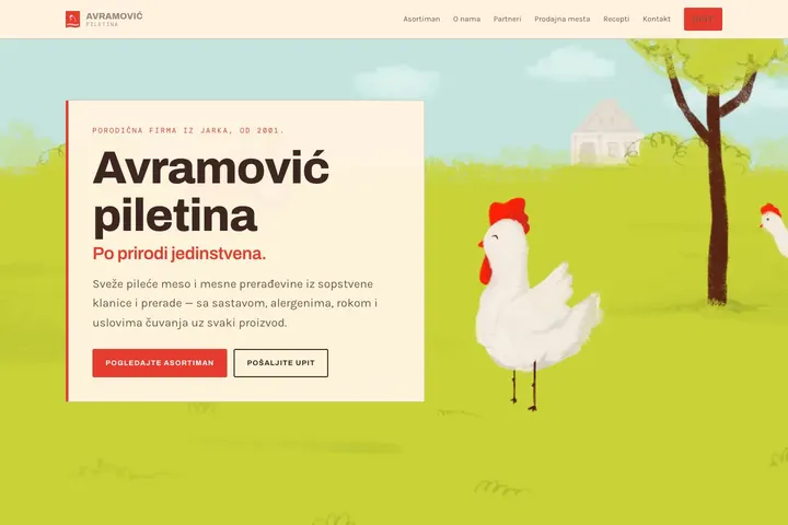 Avramović — Živina · Prerađevine