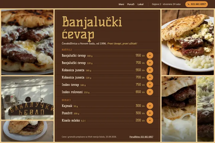 Banjalučki ćevap — Ćevabdžinica