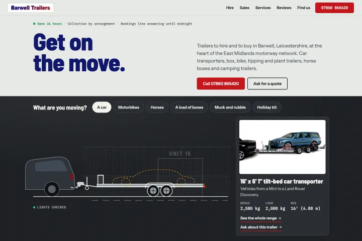 A47 Barwell Trailers Sales Hire Service — Iznajmljivanje i prodaja prikolica