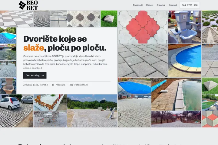 BEOBET — Betonska galanterija