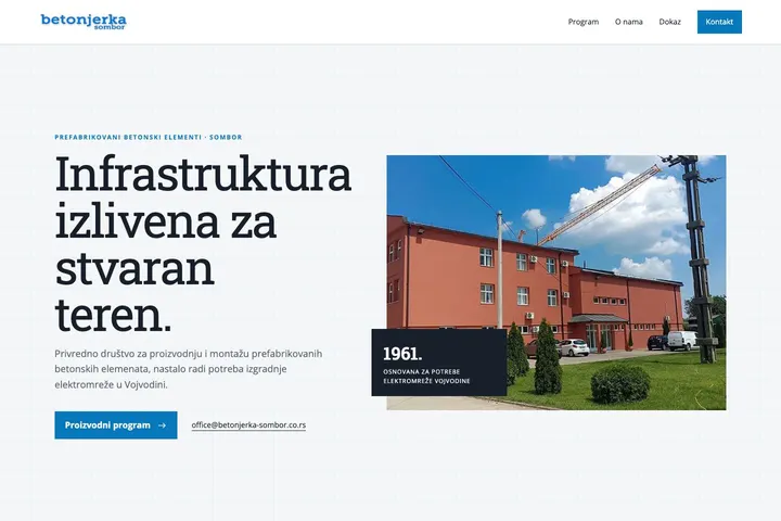 Betonjerka — Građevinski materijali