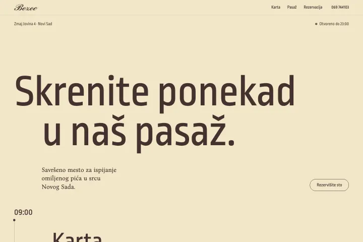 Bezec — Kafić-pab u pasažu