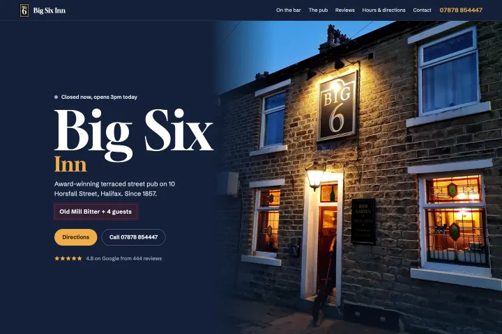 Big Six Inn — Pab