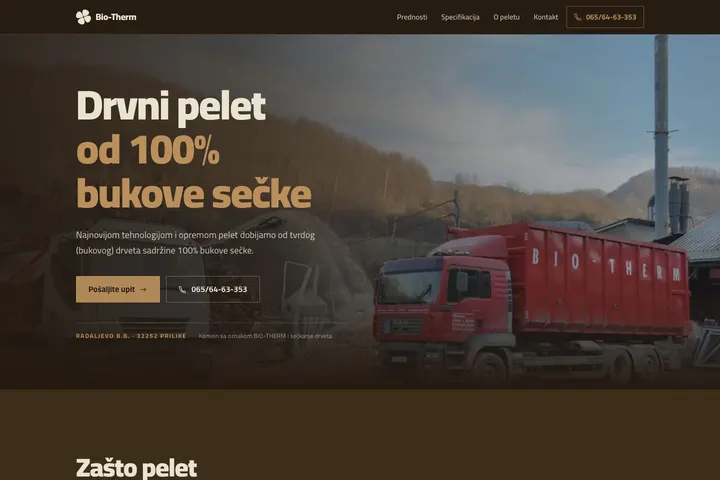 Bio-Therm — Drvni pelet · Bukva