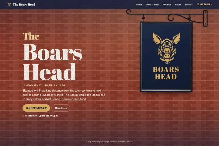 The Boars Head — Pab