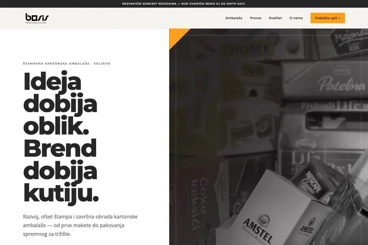 BOSIS — Ambalaža · Karton