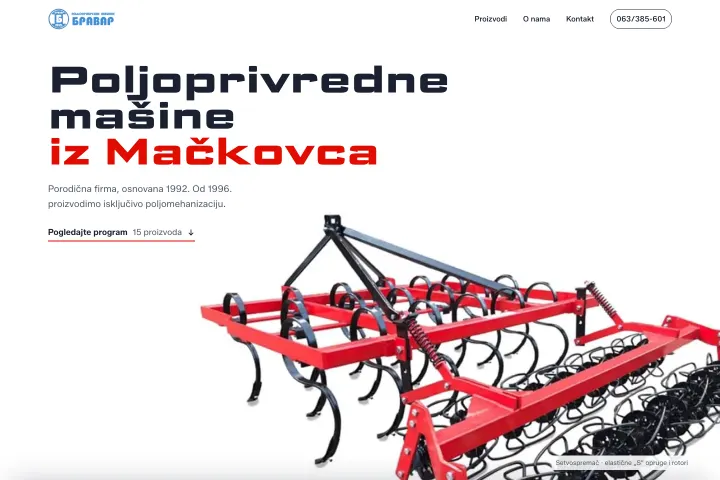 Bravar — Poljoprivredne mašine