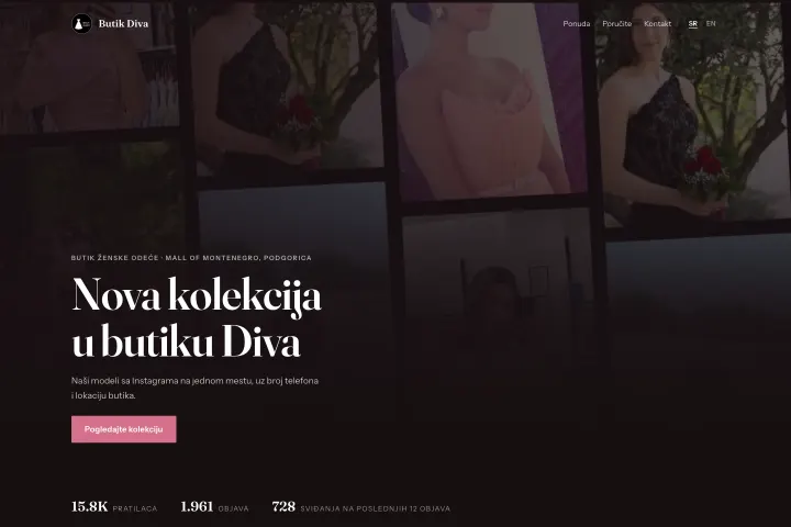 Butik Diva — Ženska konfekcija · Podgorica