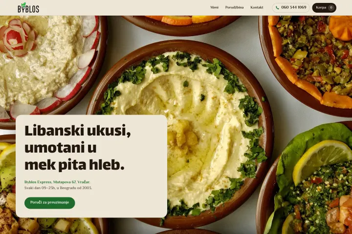 Byblos Snack Bar — Libanska ulična hrana