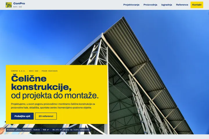CONPRO — Čelične konstrukcije i hale