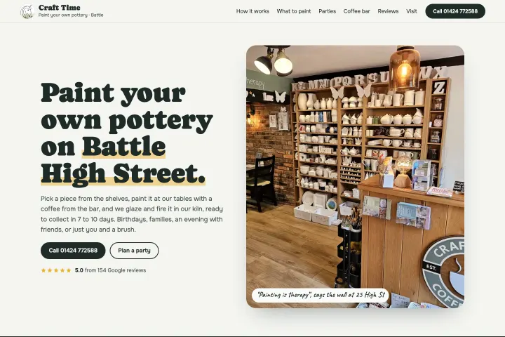Craft Time Pottery Painting — Studio za oslikavanje keramike