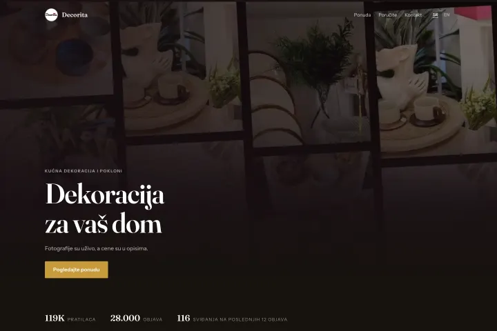 Decorita — Kućna dekoracija i pokloni