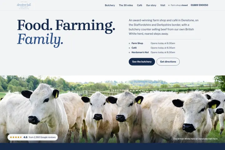 Denstone Hall Farm Shop — Farmerska prodavnica i kafe sa mesarom