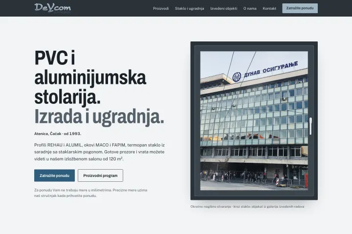 DEYCOM — PVC i aluminijumska stolarija