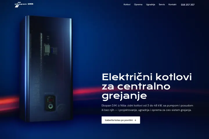 Ekopan D.M. d.o.o. — Električni kotlovi za grejanje