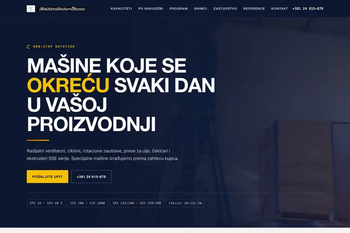 ElektroMotor-Šimon — Ekstruderi · Prese za ulje