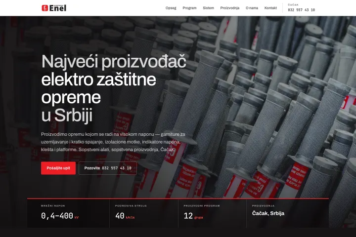 ELEKTROVAT-ENEL — Elektrozaštitna oprema za visoki napon