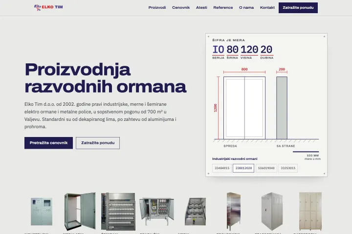 Elko Tim — Metalni elektro ormani