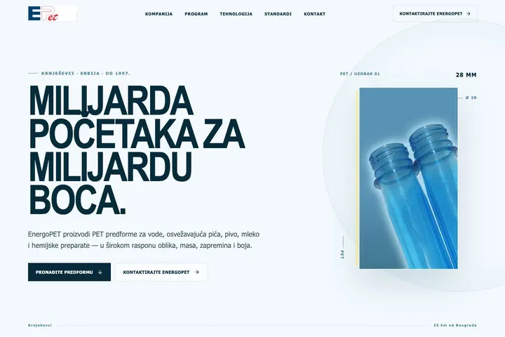 EnergoPET — PET · Ambalaža