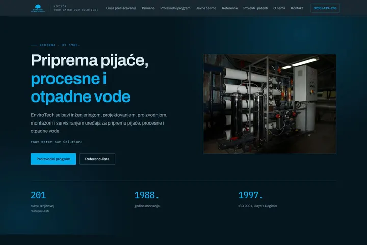 EnviroTech — Uređaji za pripremu vode