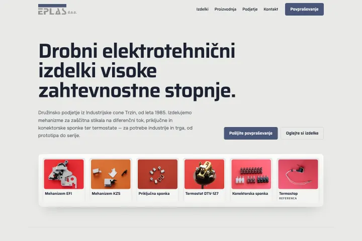 EPLAS — Elektrotehničke komponente