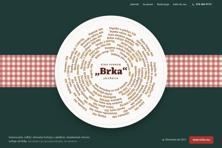 Etno podrum „Brka“ — Kafana / srpski restoran