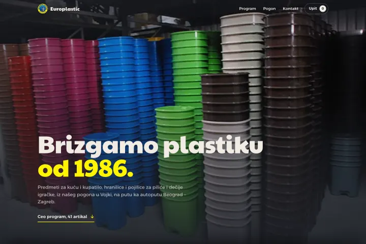 Europlastic d.o.o. Vojka — Brizgana plastika za domaćinstvo