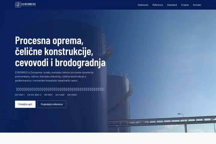 EVROBROD — Procesna oprema, čelične konstrukcije i brodogradnja