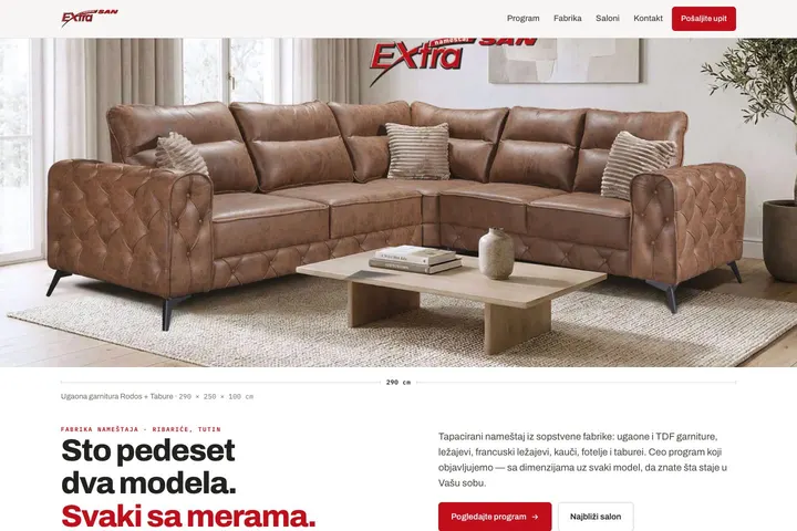 EXTRA SAN — Tapacirani nameštaj