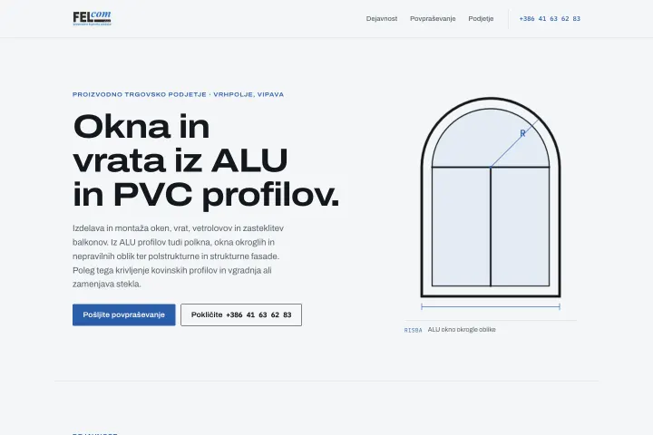 FELCOM — ALU i PVC stolarija