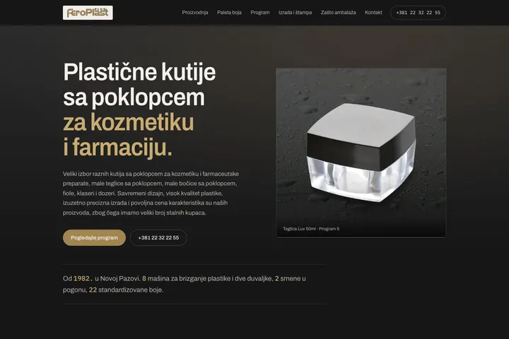 Fero Plast Plus — Plastična ambalaža za kozmetiku