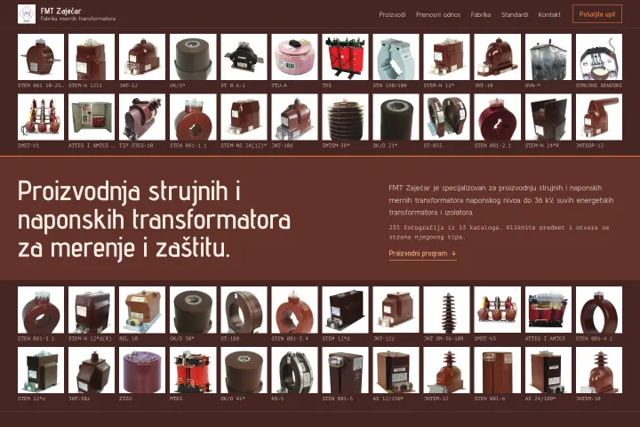 Fabrika Mernih Transformatora Zaječar — Merni i energetski transformatori
