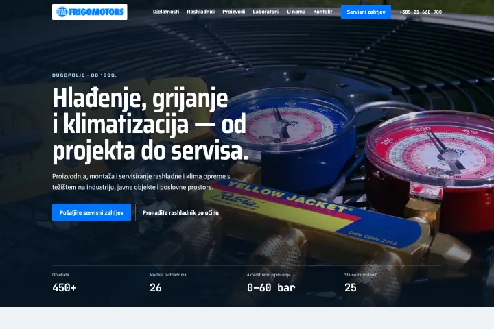 FRIGOMOTORS — Rashladna i klima oprema
