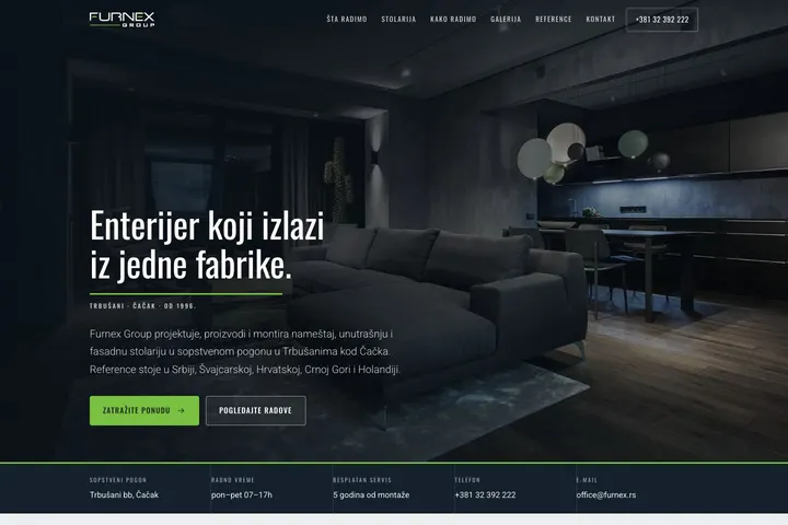 Furnex Group — Nameštaj · Stolarija