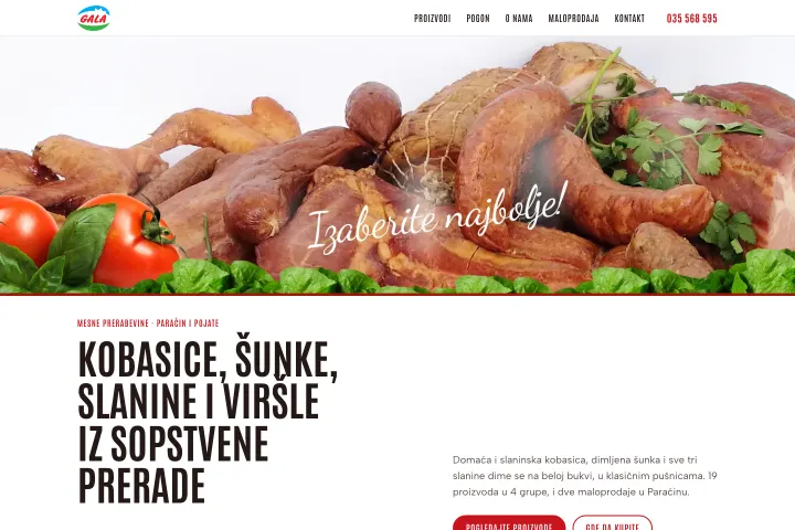 GALA — Mesne prerađevine
