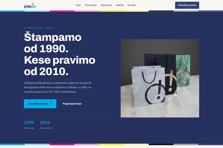 Grafopak — Štampa · Papirne kese