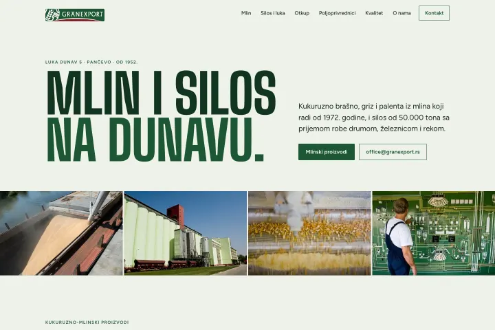 GRANEXPORT — Mlin za kukuruz i silos
