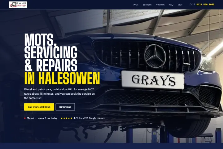 Grays Cars MOT — MOT centar i auto servis