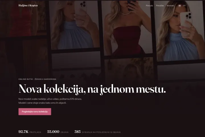 Haljine i Krpice — Online butik · ženska garderoba
