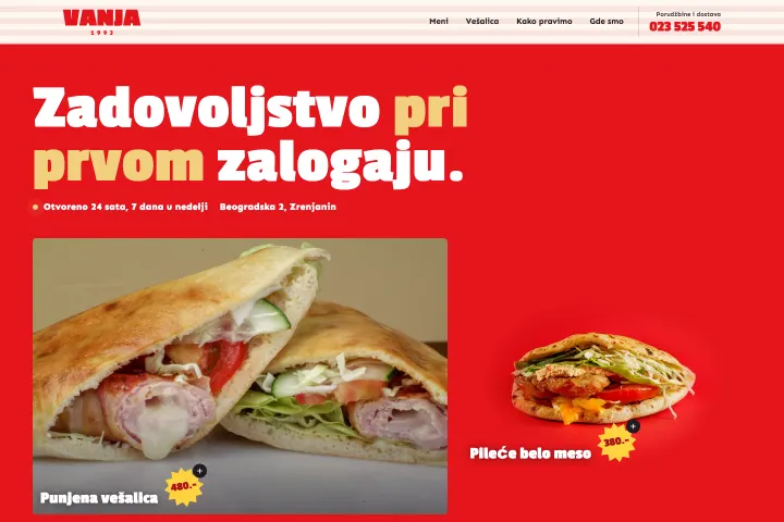 Hamburgerija Vanja — Brza hrana i roštilj, 24h